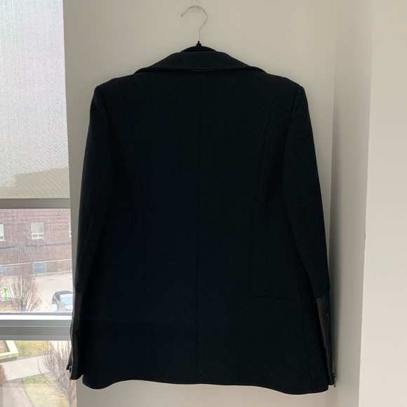 Helmut Lang Wool and Leather Blazer - Picture 2 of 6